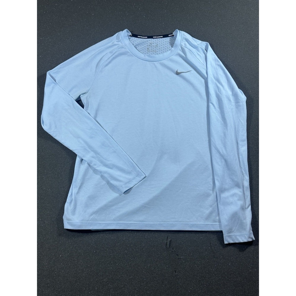 Women's Nike Running Dri Fit Blue Medium Long Sleeve Shirt